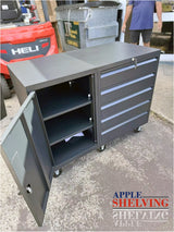 46'' Connected 5-Drawer & Cabinet Roller Toolbox