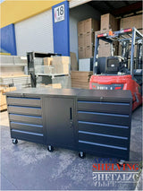 72'' Connected 10-Drawer & Cabinet Roller Toolbox