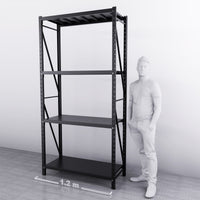 1.2m*2.4m*0.5m 800KG (W*H*D) Steel Shelving