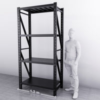 1.2m*2.4m*0.6m 1000KG (W*H*D) Steel Shelving