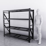 2m*1.8m*0.6m 1600KG (W*H*D) Wire Shelving