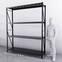 2m*2.4m*0.5m 600KG (W*H*D) Steel Shelving