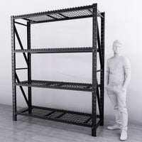 2m*2.4m*0.6m 1600KG (W*H*D) Wire Shelving