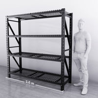 2m*2m*0.6m 1600KG (W*H*D) Wire Shelving