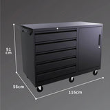 46'' Connected 5-Drawer & Cabinet Roller Toolbox