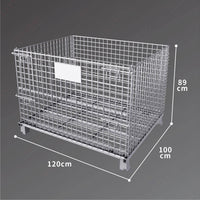 1.2*1.0*0.89m 600KG Wire Stillage Cage Stackable (Optional Wheels)