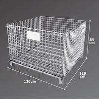 1.2*1.2*0.89m 800KG Wire Stillage Cage Stackable (Optional Wheels)